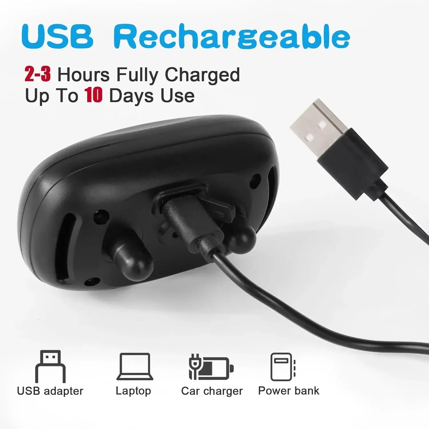 Pet Dog Anti Barking Device USB Rechargeable Dogs Training Collar Ultrasonic Stop